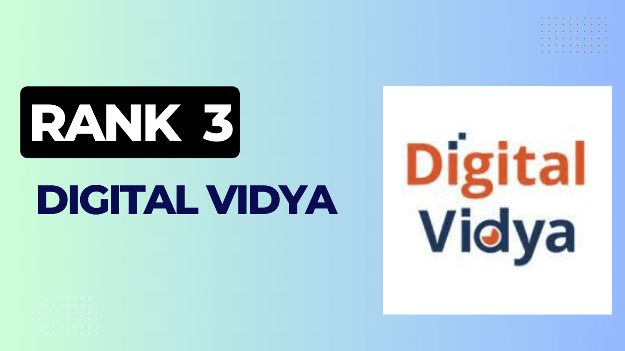 rank 3 Digital Vidya one of the best digital marketing institute in delhi featured image