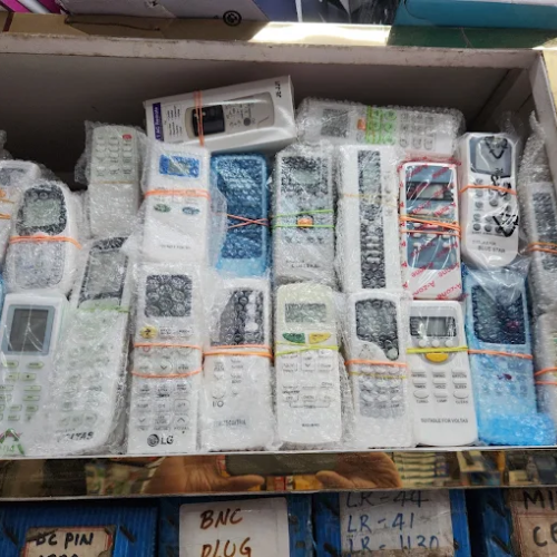 Janak Electronics logo with components